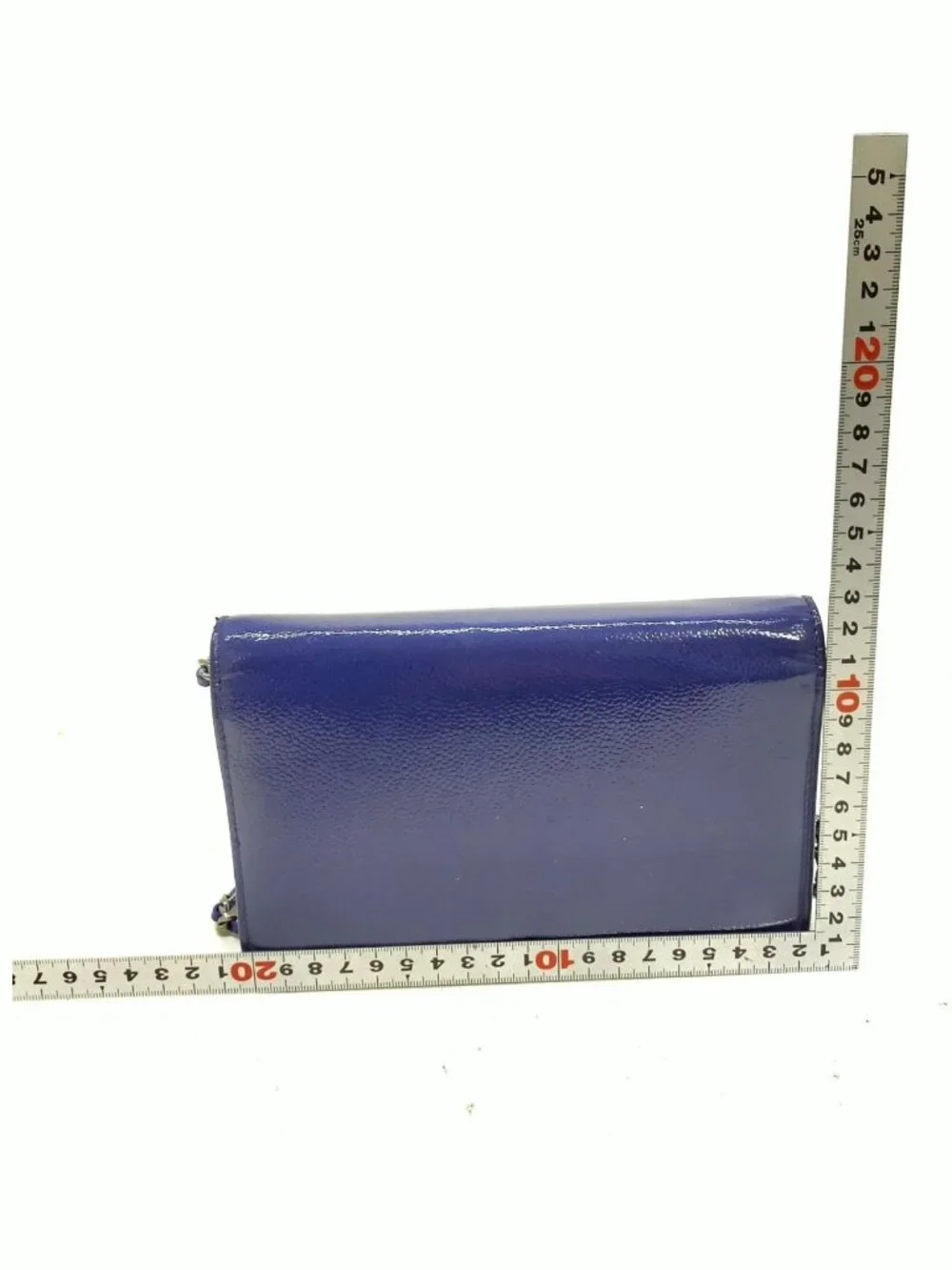 Authentic Chanel CC Caviar Wallet On Chain WOC Blue Leather Bag - Picture 3 of 16